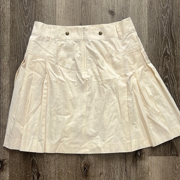 Joe’s cream linen pleated skirt. Waist 16”. EUC - Picture 5 of 6